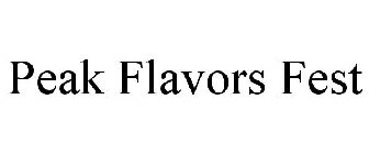 PEAK FLAVORS FEST