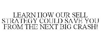 LEARN HOW OUR SELL STRATEGY COULD SAVE YOU FROM THE NEXT BIG CRASH!