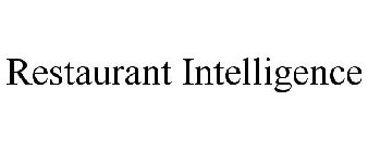 RESTAURANT INTELLIGENCE