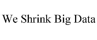 WE SHRINK BIG DATA