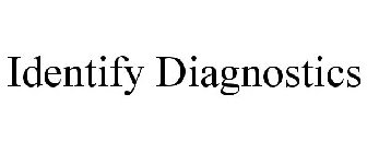 IDENTIFY DIAGNOSTICS