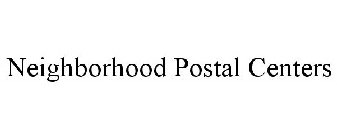 NEIGHBORHOOD POSTAL CENTERS