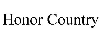 HONOR COUNTRY