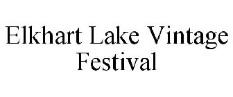 ELKHART LAKE VINTAGE FESTIVAL