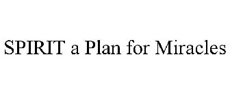SPIRIT A PLAN FOR MIRACLES
