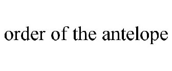 ORDER OF THE ANTELOPE