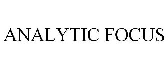 ANALYTIC FOCUS