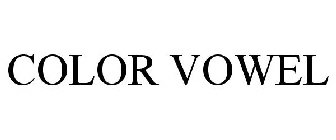 COLOR VOWEL