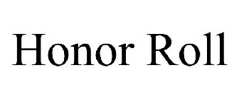 HONOR ROLL