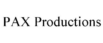 PAX PRODUCTIONS