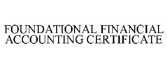 FOUNDATIONAL FINANCIAL ACCOUNTING CERTIFICATE