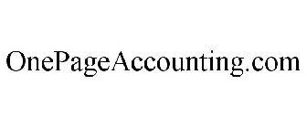 ONEPAGEACCOUNTING.COM