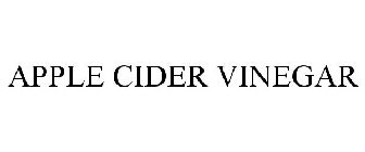 APPLE CIDER VINEGAR