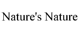 NATURE'S NATURE