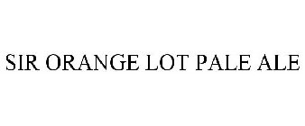 SIR ORANGE LOT PALE ALE