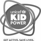 UNICEF KID POWER GET ACTIVE. SAVE LIVES.