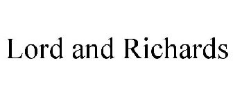 LORD AND RICHARDS