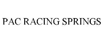 PAC RACING SPRINGS