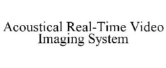 ACOUSTICAL REAL-TIME VIDEO IMAGING SYSTEM