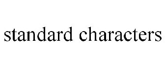 STANDARD CHARACTERS