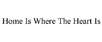 HOME IS WHERE THE HEART IS