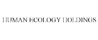 HUMAN ECOLOGY HOLDINGS