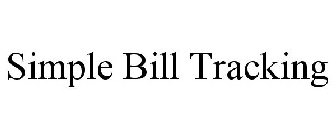 SIMPLE BILL TRACKING