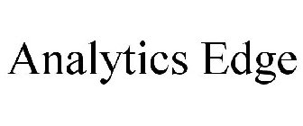 ANALYTICS EDGE