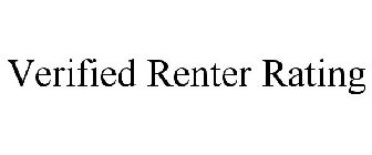 VERIFIED RENTER RATING