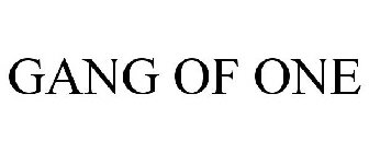 GANG OF ONE