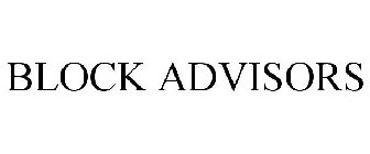 BLOCK ADVISORS