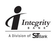 I INTEGRITY BANK A DIVISION OF S&T BANK