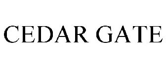 CEDAR GATE