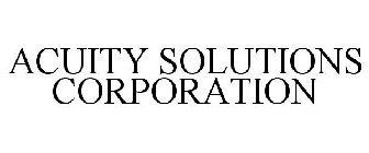 ACUITY SOLUTIONS CORPORATION