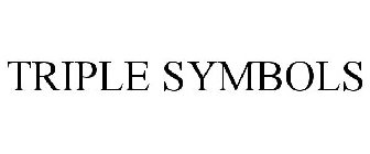 TRIPLE SYMBOLS
