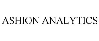 ASHION ANALYTICS