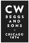 CW BEGGS AND SONS CHICAGO 1874