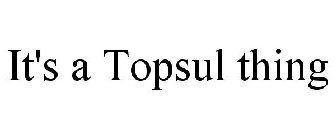 IT'S A TOPSUL THING