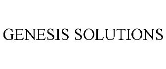 GENESIS SOLUTIONS