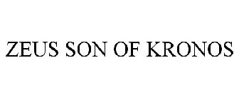 ZEUS SON OF KRONOS