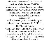 THE MARK CONSISTS OF- THE STYLIZED OUTLINE OF THE LETTERS YMUW DESCENDING VERTICALLY AND THE LETTERS OVERTAPPING; FLAMES RISING FROM ABOVE THE LETTERS YMUW; THE LETTERS YMUW SURROUNDED CONCENTRIC SEMI