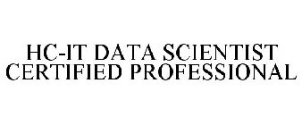 HC-IT DATA SCIENTIST CERTIFIED PROFESSIONAL