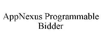 APPNEXUS PROGRAMMABLE BIDDER