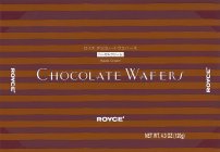 CHOCOLATE WAFERS HAZEL CREAM ROYCE' ROYCE' ROYCE'