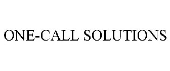 ONE-CALL SOLUTIONS