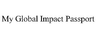 MY GLOBAL IMPACT PASSPORT