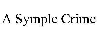 A SYMPLE CRIME