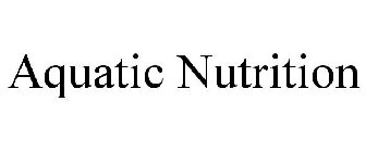 AQUATIC NUTRITION