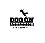 DOG ON ATHLETICS TRAIN EXERCISE BOND