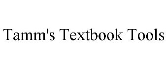 TAMM'S TEXTBOOK TOOLS